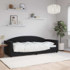vidaXL Denná posteľ čierna 80x200 cm zamat - Čierna - 226391-232475