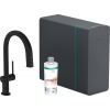 Hansgrohe Aqittura M91 - SodaSystem 210, vyťahovací výtok, 1jet, sBox, matná čierna 76836670