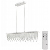 Globo 68405-24H LED závesné stropné svietidlo 1x24W | 1700lm | 3000-6000K - stmievateľné, chróm, priehľadný krištáľ