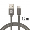 Swissten 71522202 USB - microUSB, 1,2m, šedý