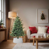 vidaXL Spodný kryt na vianočný stromček biely Ø65x23 cm plast - Biela - 251418-267009