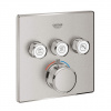 Grohe Grohtherm SmartControl - Termostatická batéria pod omietku, 3 ventily, supersteel 29126DC0