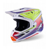 Prilba SUPERTECH S-M7 FUSE, ALPINESTARS (biela/žltá fluo/fialová) 2026 M