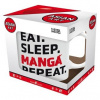 Eat Sleep Manga Repeat keramický hrnček 320 ml