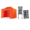 Nožnicový párty stan 2x4 m TENTino SMALL HEXAGON Farba opláštenia: 6A - ORANŽOVÁ