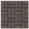 Terasové dlaždice, 11 ks, WPC, 30 x 30 cm, 1 m², c
