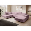 Signal Rohová rozkladacia sedacia súprava U 274 MARYEN Ľavá Ružová