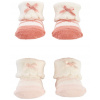 CARTER'S Ponožky Pink Mary Jane dievča LBB 2 ks, NB/ veľ. 56