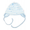 Čiapočka na zaväzovanie, bavlna, Baby Stars, pastel blue, veľ. 74/80 Baby Nellys 8596309435527