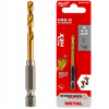 MILWAUKEE Vrták do kovu RED HEX SHOCKWAVE HSS-G TiN O 4,2 mm