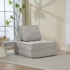 Rozkladacia penová sofa Calmero - svetlo sivá