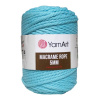Špagát Macrame Rope 5 mm Špagát Macrame Rope 5 MM Azúrovo modrá 763