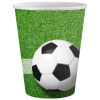 Papierové poháre s futbalovým motívom - 200 ml, 6 ks