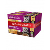 WHISKAS Krmivo pre dospelých 120x85g Hydinové príchute mokré krmivo pre mačky v želé (s kuracím mäsom, s kačacou, s hydinou, s morkou) + 40 vrecúšok ZADARMO