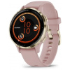 Garmin Venu 3S, Nerezová luneta Soft Gold, pouzdro Dust Rose, silikonový řemínek 010-02785-03