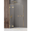 New Trendy Avexa Gold Shine sprchovací kút 100x100 cm obdĺžniková zlatá lesklé/priehľadné sklo EXK-3177