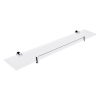 Nimco BORMO polička s ohrádkou 60x11cm chróm/extra číre matné sklo BR 11091BX-60-26