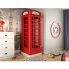 Výstavní skříň / Vitrína - Telefonni budka - červená