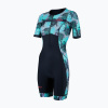 Dámsky triatlonový oblek ZONE3 Activate+ Short Sleeve Trisuit tribal rush/black/khaki (L)