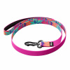 Julius-K9 MoreColor Leash Vibe 120cm - páskové vodítko pre psov, neoprénová rukoväť, farebné dlane