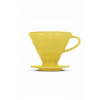 Ceramiczny dripper HARIO V60-02 żółty + filtry (Ceramiczny dripper HARIO V60-02 żółty + filtry)