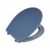 Wenko | WENKO 22403100-WC sedátko SAMOS 44,5x37,5 cm modrá/strieborná | WE0617