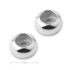 Strieborný stopper so silikónom 7x1,5mm č.726 - 1 ks
