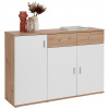 Boxxx KOMODA, biela, dub artisan, 119,9/82/34,3 cm - Predsieňové programy - 000003010301