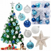 Sada vianočných ozdôb na stromček, 30 ks Hviezda na vianočný stromček Dekorácia
