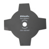 Riwall PRO Štvorzubý žací nôž krovinorezu pr. 255mm, vnútorný priemer 25,4mm, hrúbka 2,5mm