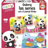 EDUCA Baby vkladacia hra Panda Bimba a kamaráti 6x3 dieliky