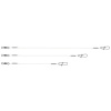 Set fluorokarbonových lanek - 3x10 ks/15-20-25 cm/12 kg