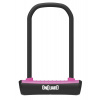 Zámok ONGUARD podkova 115x230x11 mm, ružová, 2 kľúče, držiak