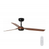 FARO Barcelona | FARO 33817 - Stropný ventilátor PUNT hnedá/čierna pr. 130 cm + diaľkové ovládanie | FA33817