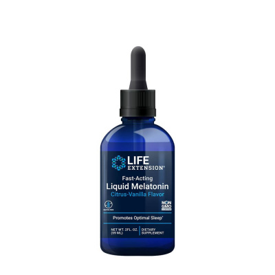 Life Extension Rýchlo pôsobiaci tekutý melatonín (citrusová vanilka) - Fast-Acting Liquid Melatonin Citrusová vanilka 59 ml