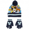 CERDA Detská zimní sada Mickey Mouse – čiapka s bambulí a rukavice