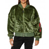 Alpha Industries Dámska Zimná bunda MA-1 OS Fur Wmn Zelená S