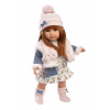 Llorens 53555 NICOLE - realistická bábika s látkovým telom - 35 cm