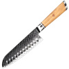 IZMAEL Damaškový kuchynský nôž Hisano Santoku 17.5 cm