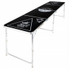 HI Skladací stôl na Beer Pong výškovo nastaviteľný čierny-ForU-423930