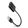 AXAGON ADA-12, USB 2.0 - externí zvuková karta, 48kHz/16-bit stereo, kovová, kabel USB-A 15 cm ADA-12