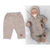 Pletené nohavice Hand Made Boy, Baby Nellys, béžové 74 (6-9m)