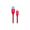 Colorway Datový Kabel USB/ Apple Lightning/ 2.1A/ 1m/ Červený (CW-CBUL004-RD)