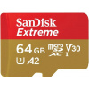 SanDisk Extreme microSDXC 64GB + adaptér, pre drony a akčné kamery SDSQXAH-064G-GN6AA