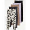 Legíny - Klasické legíny George 116 (5-balenie leopardu legíny George 5-6L)