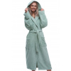 Zelený těhotenský župan do porodnice froté 1ZF3086 zelená XXXL + První výměna zboží zdarma.