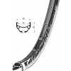 MAXBIKE ráfek Remerx Rocky 622x22 černý 32děr Disc