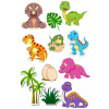 CUKROVÁ TLAČ jedlý obrázok na tortu Cukrová hmota DINOSAURY JURASSIC + TEXT 159