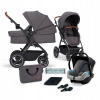 Kočík 3v1 Kinderkraft B-Tour Dark grey