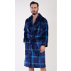 Vienetta MAN Pánsky župan so šálovým golierom Richard Farba: Modrá - tmavo, Veľkosť: L